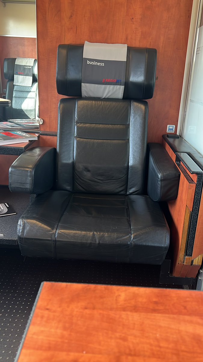 First time traveling with <a href="/RegioJet/">RegioJet</a>, matchday trip to Silesia. Comfortable seats and plenty of space, though no recline. Welcome drink in Business class and great prices for food and drinks. Beer 🍺 for €0.61 🔥