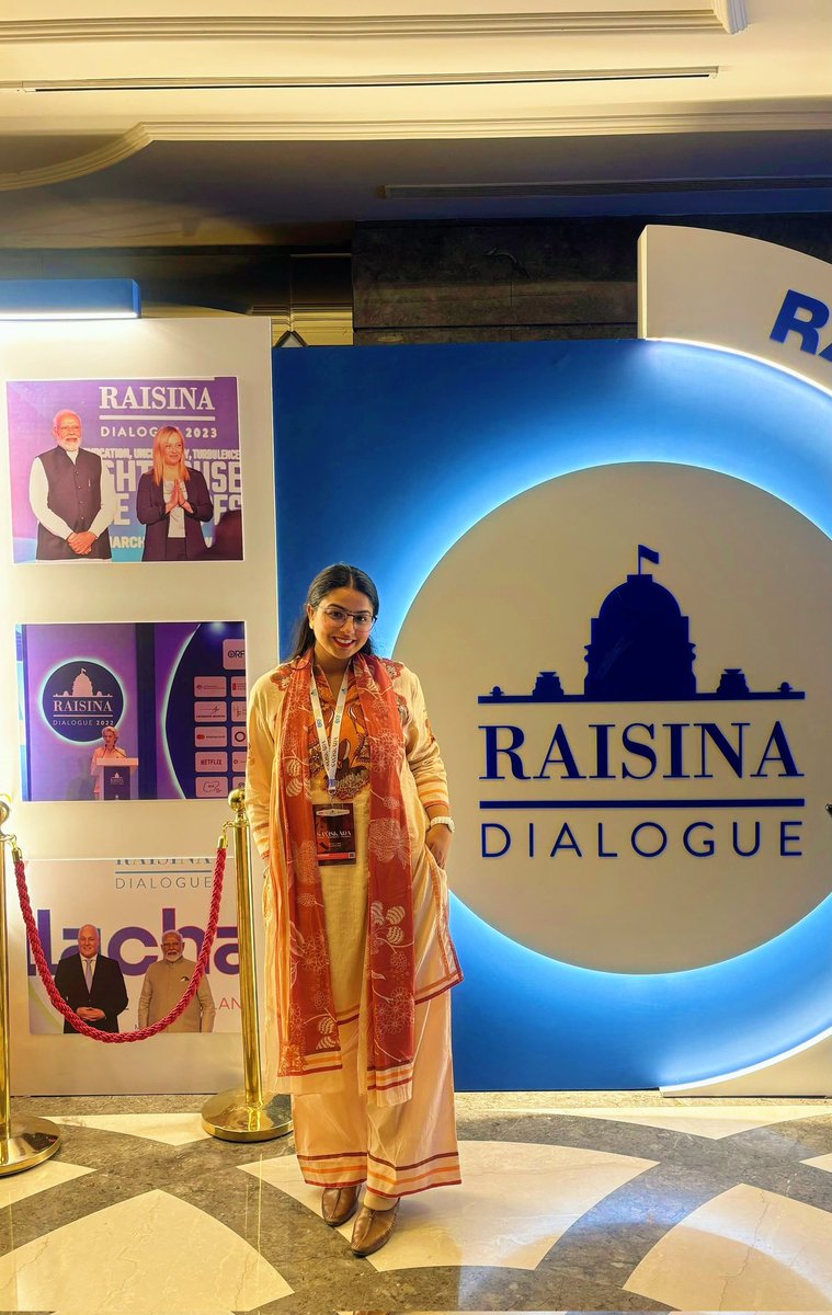 AdvTwinkle_'s tweet photo. At Raisina Dialogue 2026. https://t.co/tKd3SHHnrI