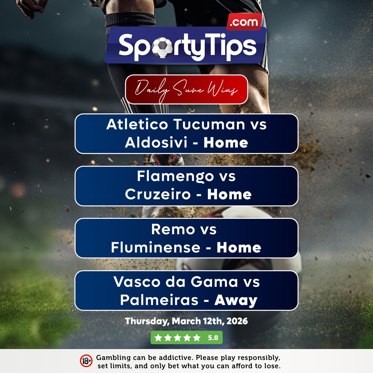 Sporty__Tips's tweet photo. FREE Pick for Today !
Get more Daily Sure Odds in a few easy steps 👇
Pay 50 bob only
Lipa na M-Pesa → Buy Goods
Till Number: 228989
Get odds instantly after payment
🔞 Play Responsibly https://t.co/UxBVySExuO