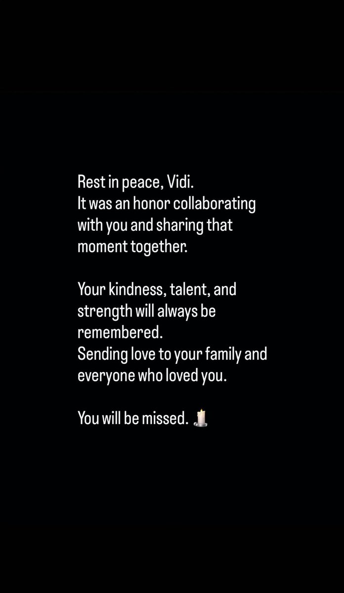 EXOGlobal's tweet photo. [OFFICIAL] 260308 #LAY Instagram Story Update 

*Vidi, an Indonesian singer, recently passed away. LAY collaborated with Vidi on “Run Back to You”

#EXO #엑소 @weareoneEXO @layzhang @lay_studio https://t.co/ntBdtnuenD