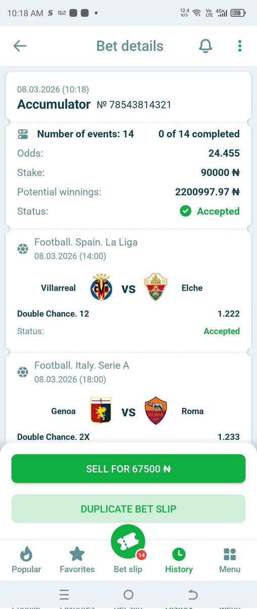 TheRealCEOAmber's tweet photo. 24 odds on @22betNaija 

Booking Code: X7ZX9

Get up to 200% bonus when you register @22betNaija 

Register here 👇✅

https://t.co/If8jh0iAzz

PROMO CODE: AMBER 

Stake responsibly 🔞🔞 https://t.co/iHo7v8YPHj