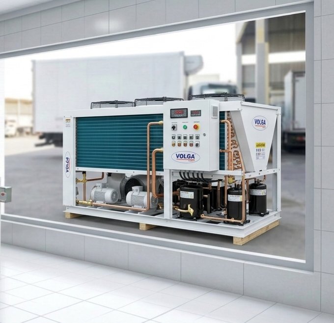 ksacooling's tweet photo. ⚙️ Engineering Excellence: Volga Industrial Air- Cooled- Water Chillers ⚙️ VIC. Series 
​In the world of industrial manufacturing, thermal management isn’t just a luxury—it’s a critical component of your production line. Volga Industrial Chillers are engineered to provide consistent, heavy-duty cooling for the most demanding environments.
​🏭 Why Industry Leaders Choose Volga:
​24/7 Continuous Operation: Built with high-duty cycle components (Copeland/Danfoss) designed to run around the clock without performance degradation.
​High-Precision Temperature Control: Micro-processed digital controllers maintain tight temperature tolerances—essential for sensitive industrial processes like plastic molding, laser cutting, and food production.
​Extreme Ambient Reliability: Specially designed for high-heat environments ( INDUSTRIALCOOLING), ensuring stable discharge temperatures even when outdoor heat spikes above 50°C.
https://t.co/Qk4zIZinSH
​Advanced Protection Suite: Equipped with comprehensive safety protocols, including phase failure protection, anti-freeze thermostats, and high/low-pressure safety switches to prevent costly equipment damage.
​Corrosion-Resistant Architecture: Heavy-gauge galvanized steel frames with specialized fin coatings (Blue/Gold Fins) to withstand harsh industrial fumes and coastal humidity.
​Scalable Cooling Capacity: Available in a wide range of tonnages to match specific thermal loads, from small workshops to large-scale factories.
🛠️ Key Applications:
​🔹 Plastic & Rubber: Injection molding, extrusion, and blow molding.
🔹 Food & Beverage: Milk processing, beverage cooling, and fermentation.
🔹 Chemical & Pharma: Batch cooling and laboratory equipment.
🔹 Printing & Laser: High-speed printing presses and laser cutters.
​Minimize Downtime. Maximize Output. Trust Volga for your Industrial Cooling.
​#IndustrialChillers #VolgaCooling #Chiller #SaudiMade #SaudiArabia #ManufacturingExcellence #HVACIndustrial  #ProcessCooling #ThermalManagement #EngineeringSolutions
Sales@volga.sa