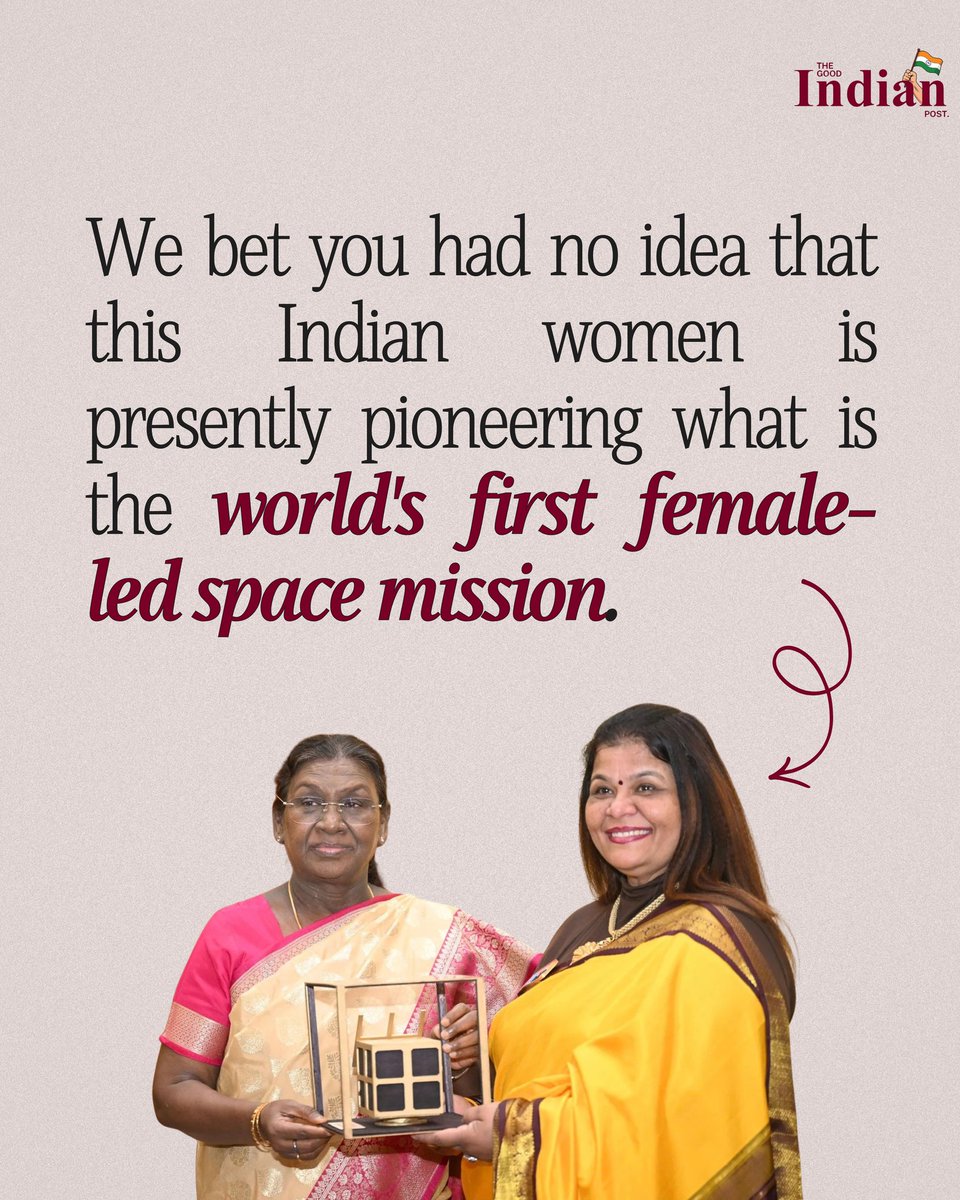 goodindianpost's tweet photo. Dr.Srimathy Kesan &amp; @SpaceKidzIndia are reaching for the stars, quite literally. The woman behind Mission ShakthiSat is as incredible as the feat itself. Dr. Srimathy Kesan, a Chennai-based space educator and entrepreneur, first founded Space Kidz India in 2012. 
#WomensDay2026 https://t.co/upt8diU7se