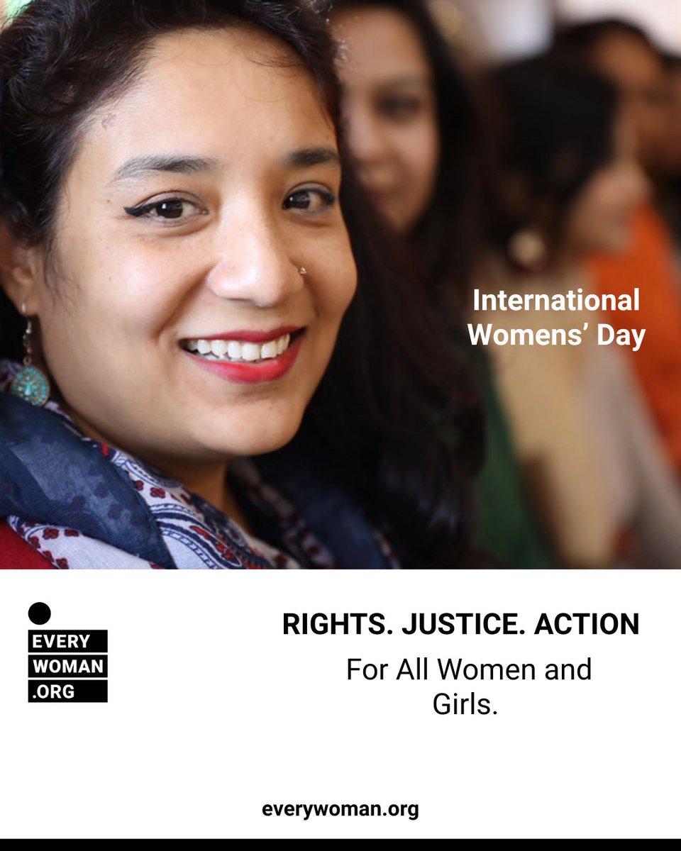 EveryWoman_Org's tweet photo. This #InternationalWomensDay, we stand with women and girls everywhere under the global call for Rights, Justice, Action - For ALL Women and Girls.

Ending violence against women and girls can only be achieved through collective action.

#EveryWoman #ForAllWomenAndGirls #IWD2026 https://t.co/LGl3KNBrBS