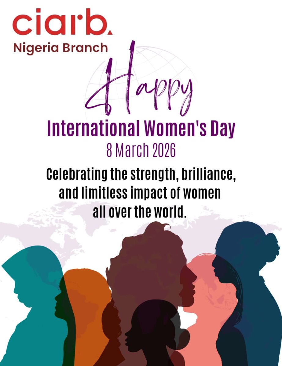 CIArbnigeria's tweet photo. As we mark International Women's Day, we celebrate the invaluable contributions of women all over the world who continue to inspire progress, innovation, and positive change.🌷🥳 https://t.co/MnfCeinTqi