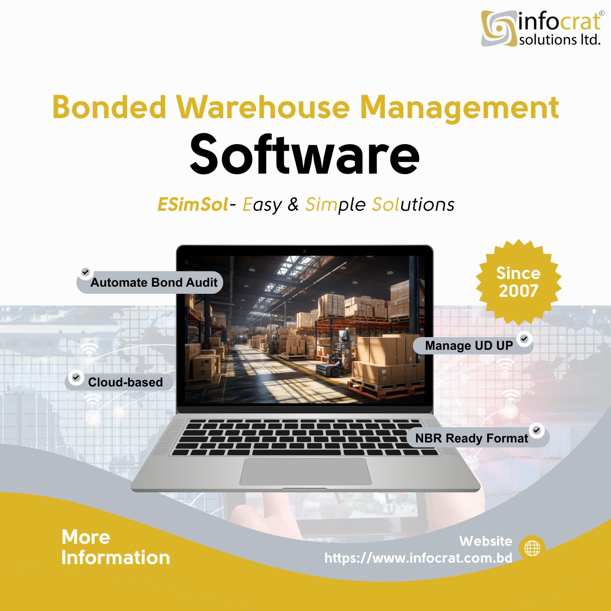 ESimSol's tweet photo. Simplify Bond Audits in Bangladesh with #ESimSol Bonded Warehouse Management Software. Automate UD/UP management, generate NBR ready formats, and integrate commercial data seamlessly. The top solution for manufacturing industries to ensure compliance.

🔗 https://t.co/Oah5VgARUA https://t.co/PXYjbeAGan