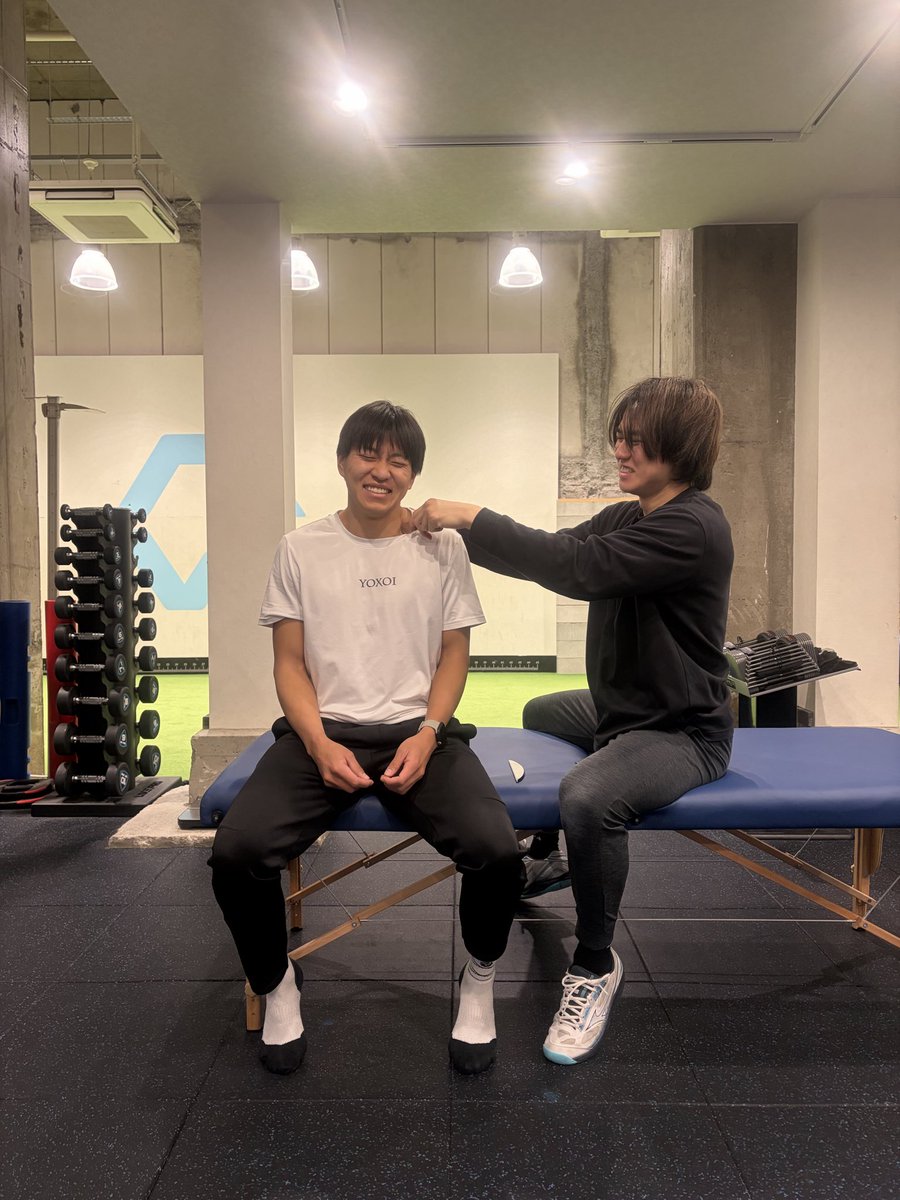 KIHADAI8's tweet photo. 昨日は日本ランキング５位の中川舜祐選手🎾が大阪までコンディショニング&amp;トレーニングに来てたくださりました！ https://t.co/H2YRV8dGKP