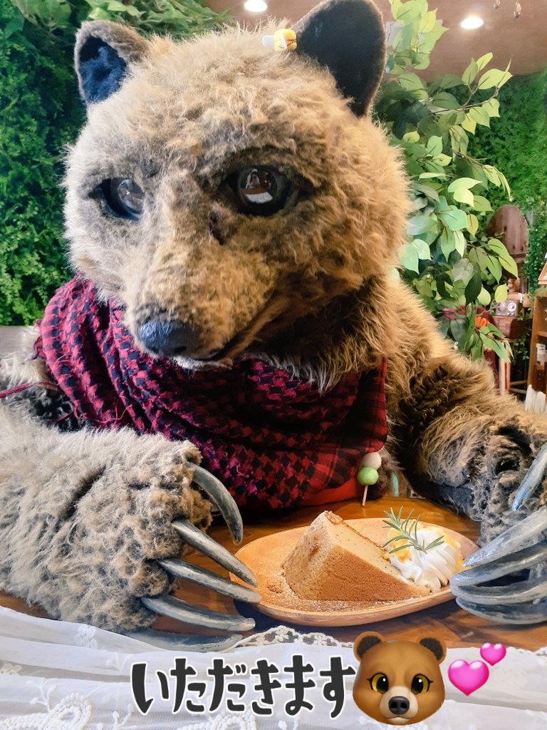 こんばんは🌃🧸

明日3/9(月)は森のコロコロカフェ営業日です🧸☕✨

おーい！マーチーお写真とるよぉー(ノ∀`)ｺﾞﾋﾞｮｳﾃﾞｼﾀｸｼﾅｯ!
新メニュー【森のティー・シフォン】と一緒に🍰🧸📷️ﾊﾟｼｬﾘ

紅茶香るふわふわシフォンにクリームとはちみつレモンがとっても合うんです🍯🍋