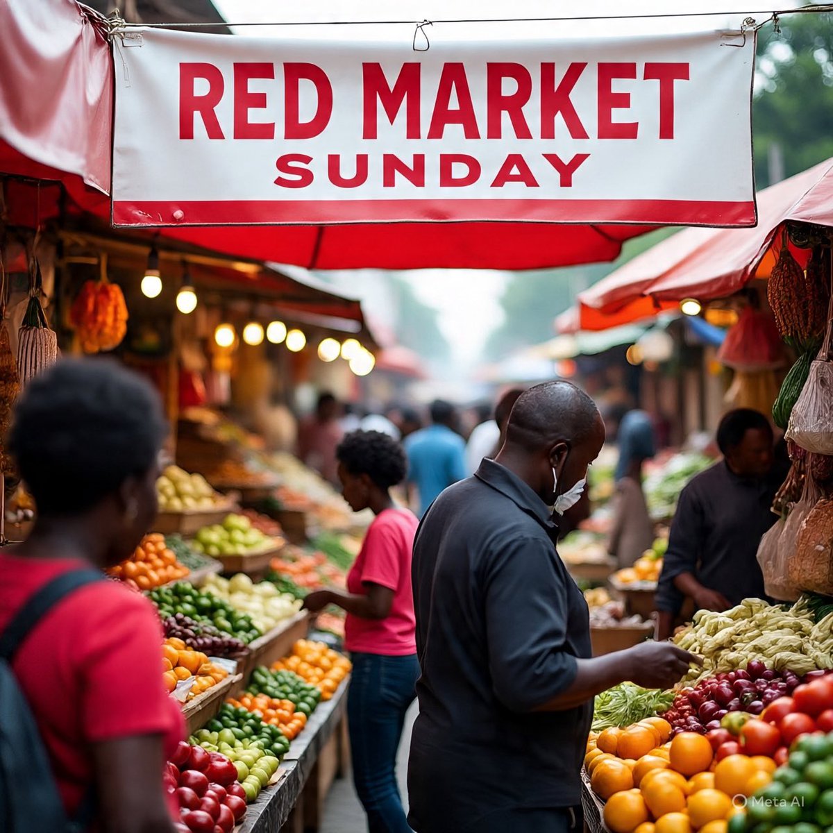 #redmarketsunday is NOW OPEN.