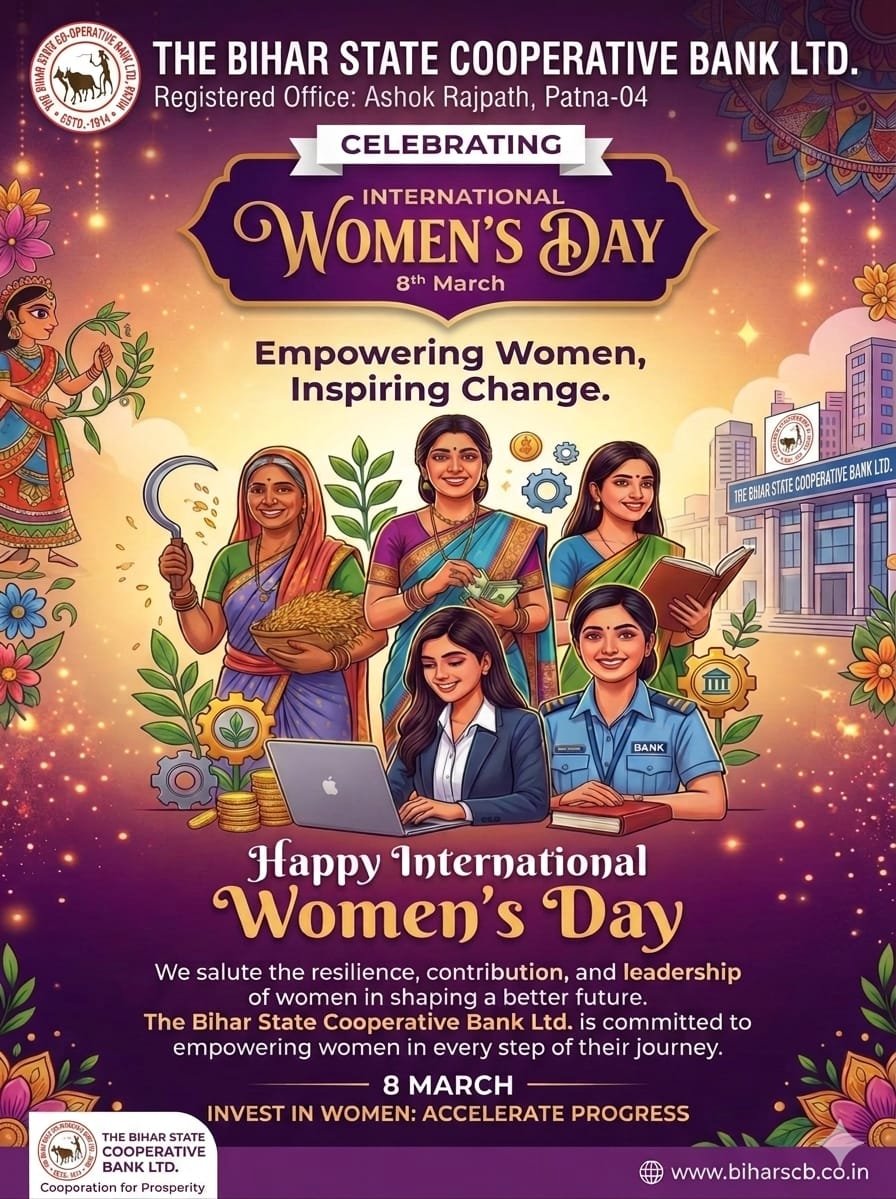 BStCB_Official's tweet photo. Happy international women's Day!
@DeptCooperative @NABARDOnline @NCDCgov @ncuicoop @IPRDBihar @min https://t.co/oXCmqBjuNa