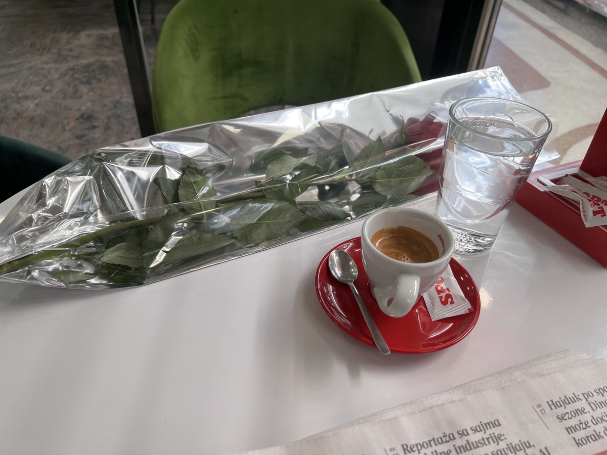 mstilinovic's tweet photo. Kad te iznenade u tvom kafiću. 
#WomensDay2026 #utrina #plac #sportkafe https://t.co/Op9e3m0BDi