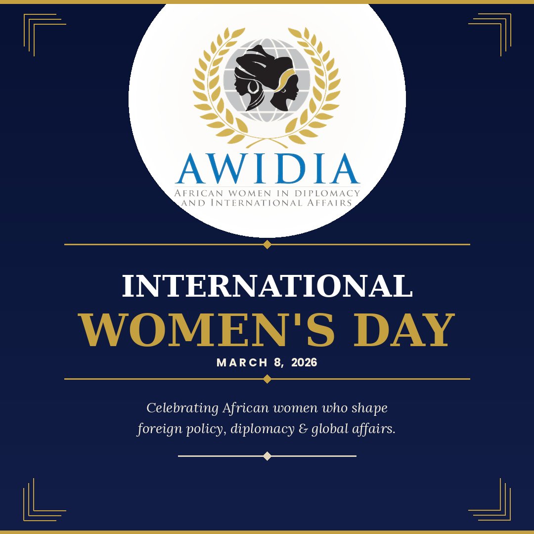AWIDIA_254's tweet photo. African women aren't waiting to be invited to the table, they're building it.

Happy International Women's Day from AWIDIA. 🌍

#IWD2026 #AWIDIA #AfricanWomen #Diplomacy https://t.co/T2EewSJgZJ