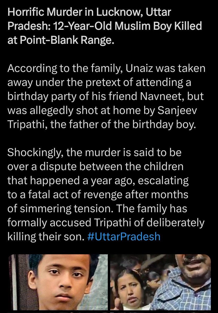 rizwanali2412's tweet photo. @TheNewspinch @Abhinav_Pan मुसलमान हर जगह मदद को खड़ा रहता है..
मगर ये बताओ जब 12 साल के उनैज को प्वाइंट ब्लैक रेंज से सर में गोली मारी गई तब किसी हिन्दू ने उसे बचाने की कोशिश क्यों नहीं की ?
उस मासूम बच्चे को घर बुलाकर गोली मारी गई.
और तुमने तो खबर भी नहीं की उस कांड पर क्योंकि वहां मुसलमान मर था ? https://t.co/9m1PIik2fg