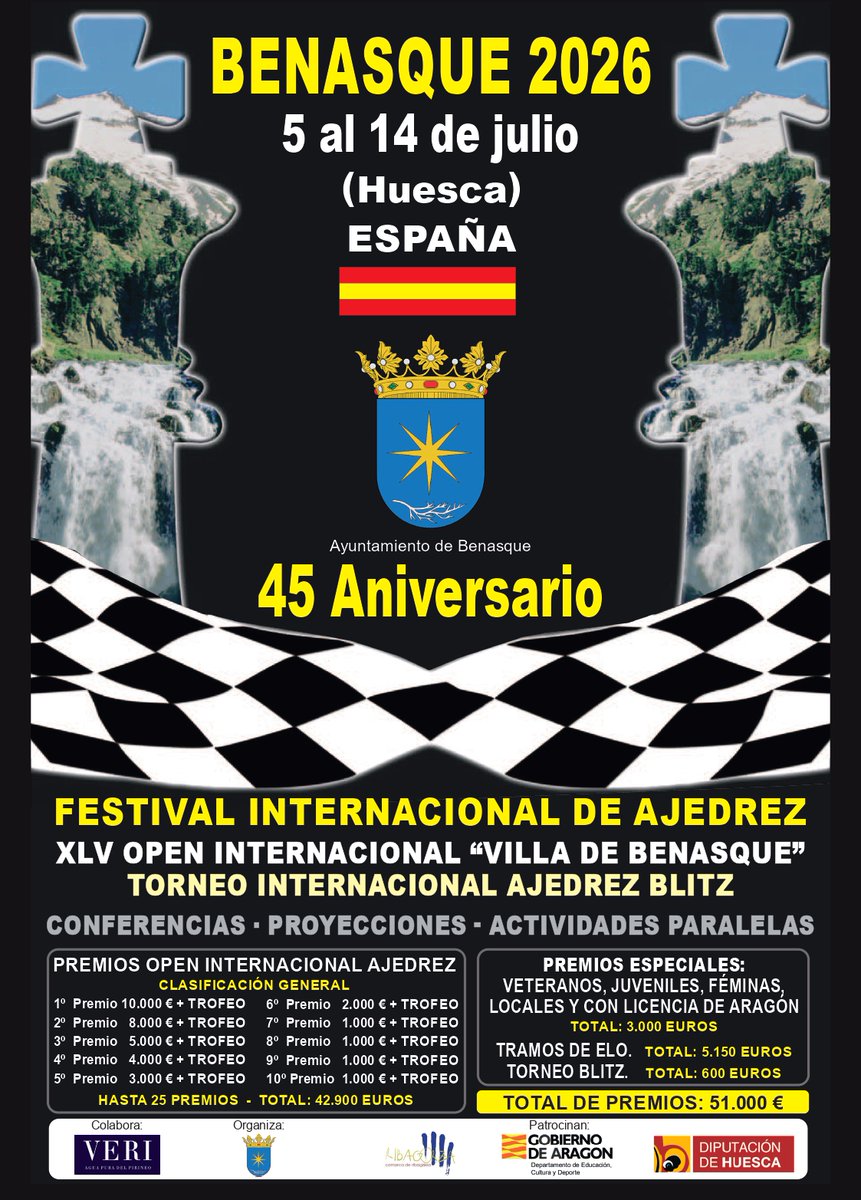 revistaPDR's tweet image. ¿Qué te sugieren las palabras #ajedrez y #verano? ¡A nosotros nos dan ganas de apuntarnos a un torneo! Benasque y Granada se anuncian en PDR, y representan lo mejor de la tradición y la innovación. Lo difícil es elegir, pero... ¿por qué no jugar ambos? peonderey.com/torneos/