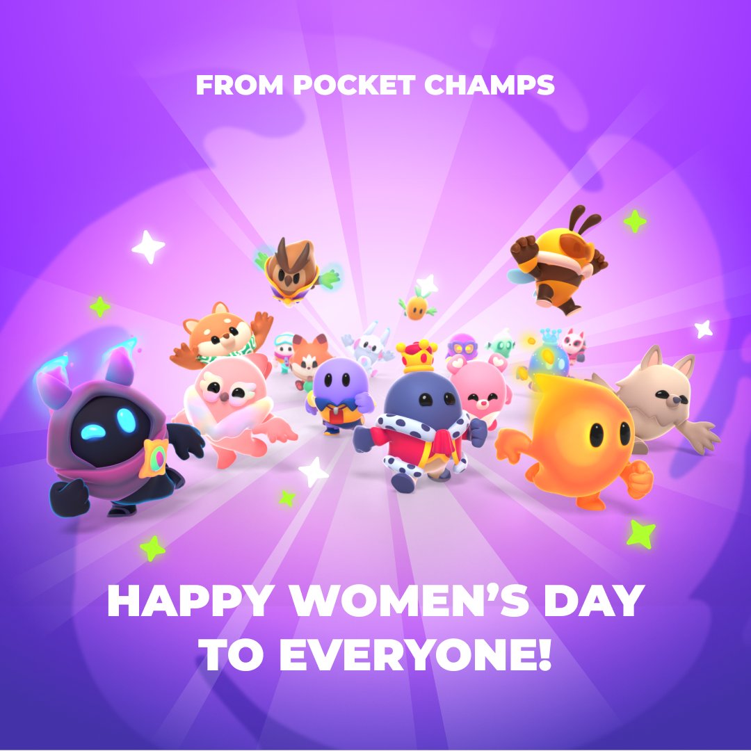 PocketChamps's tweet photo. From Pocket Champs, Happy Women’s Day to everyone!! 🏆✨

#IWD2026 #internationalwomensday #givetogain #pocketchamps https://t.co/HcBqERXpxY