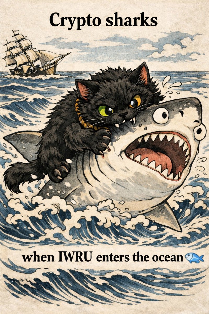 Iwillrug_u's tweet photo. Crypto sharks are scaryโฆ
but theyโre still fish. ๐
#CryptoSharks
#IWRU
#CryptoMemes
#CryptoSharks
#MemeOfTheDay
#CryptoMemes ๐ https://t.co/LAG502RLJZ