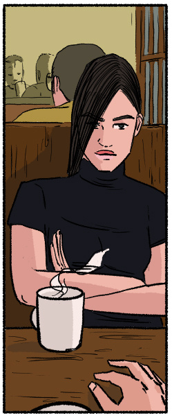 Vairott's tweet photo. You're having coffee with her. ​​But what if you knew... https://t.co/fr6SCVHunS
