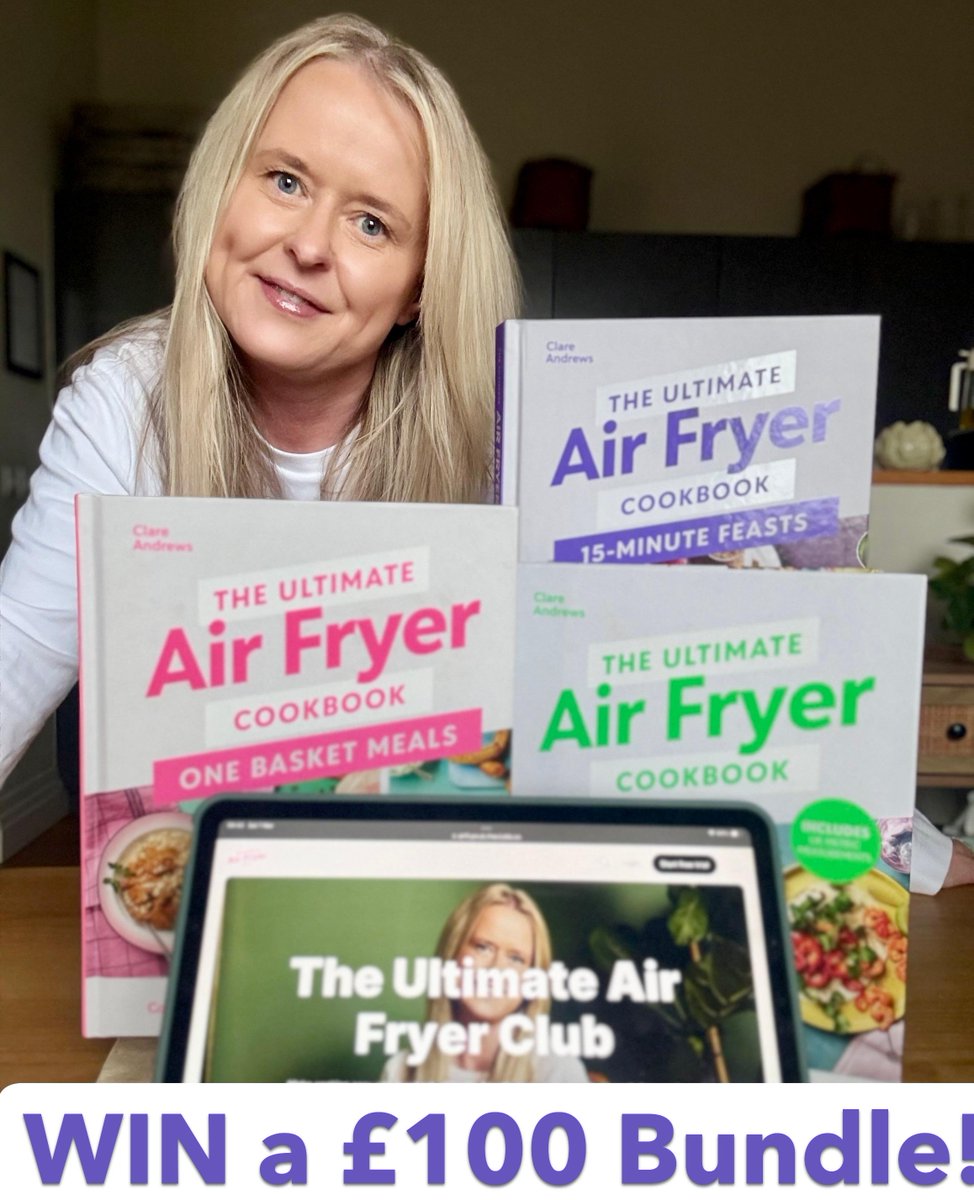 AirFryerUk's tweet photo. 🎁 Mother’s Day Giveaway!

Win my Ultimate Air Fryer Bundle worth nearly £100, including an annual App subscription + all 3 of my air fryer cookbooks (nearly 500 recipes!).

Enter on my Instagram 👇
https://t.co/QH9Sb4dutB

#giveaway #airfryer #mothersday #airfryerrecipes https://t.co/qJRucpPyC5