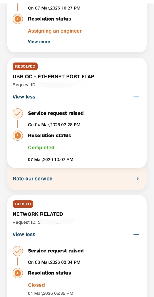 aniimasingh's tweet photo. Raised the issue on 2nd March. It's been a week and no resolution from your end @JioCare all you guys have been doing is asking me to repeat my issue again and again instead of going through the trail in my account. https://t.co/iRUhkyMhbb