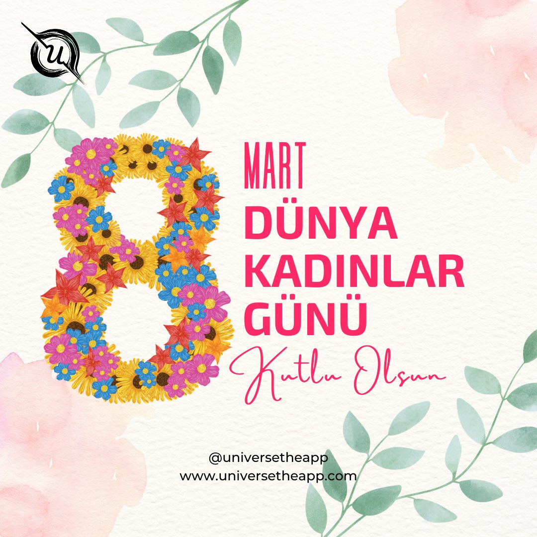 UniVerseTheApp's tweet photo. Hayatın her alanına değer katan kadınların emeği, zarafeti ve gücü dünyayı aydınlatıyor. Varlığınızla kattığınız her ilham için teşekkürler. 8 Mart Dünya Kadınlar Günü kutlu olsun! ✨ https://t.co/laxJKwMi5E