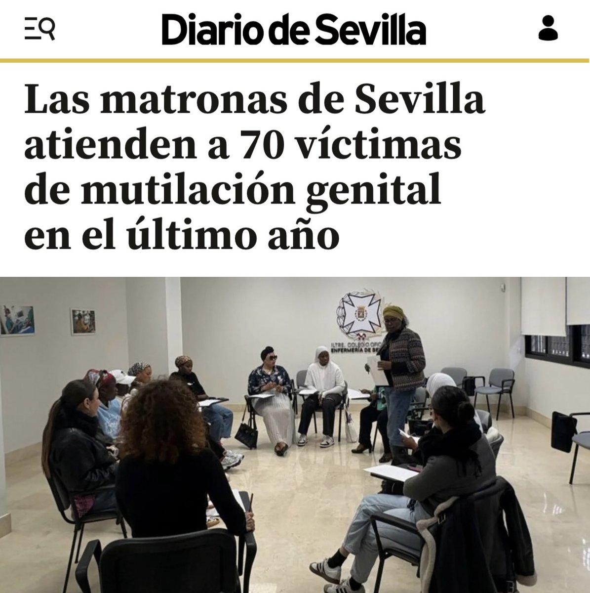 70 víctimas de mutilación genital femenina atendidas en el último año solo en Sevilla.

Las mismas que hoy saldrán con la pancarta son las que permiten que se importe esta práctica brutal contra las mujeres.

Silencio ante la barbarie.