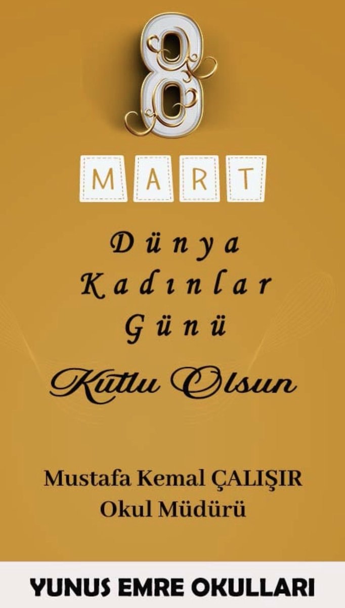 Hayatın her alanında sevgi, emek, sabır ve fedakârlıklarıyla toplumumuza değer katan tüm kadınlarımızın 8 Mart Dünya Kadınlar Günü’nü en içten dileklerimle kutluyorum.💐