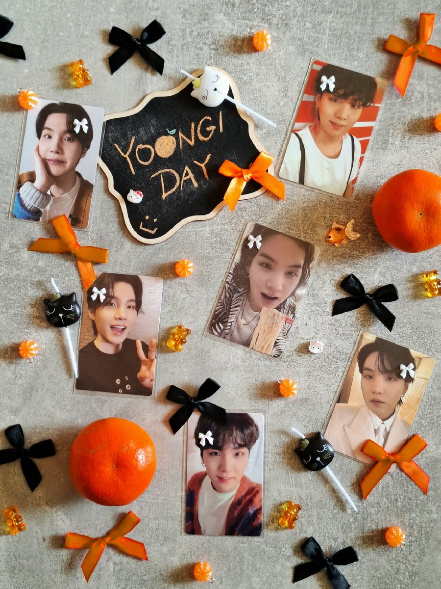 bow in yoongi's hair ୨୧ tweet media