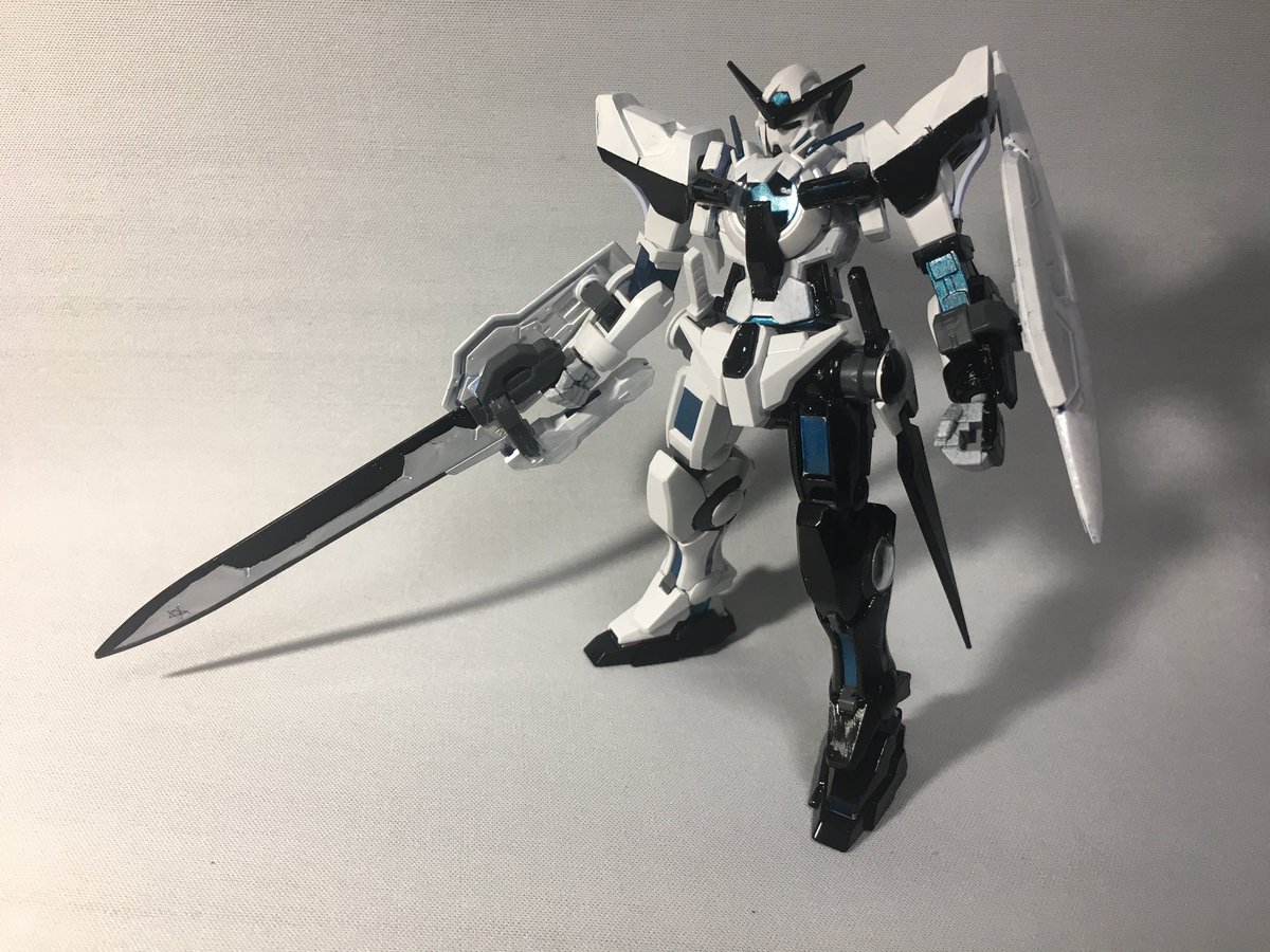 HGガンダムエクシア白上フブキver.作りました すでにMGやRGで作った