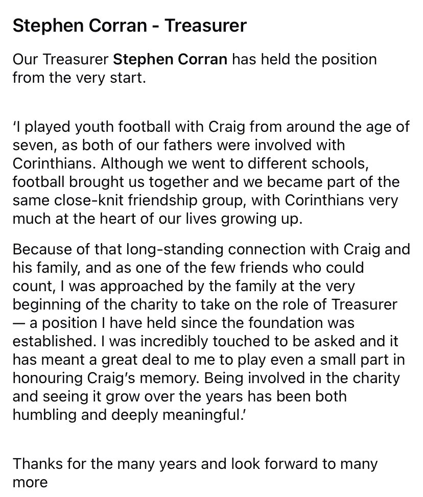 Craig’s Heartstrong Foundation tweet media