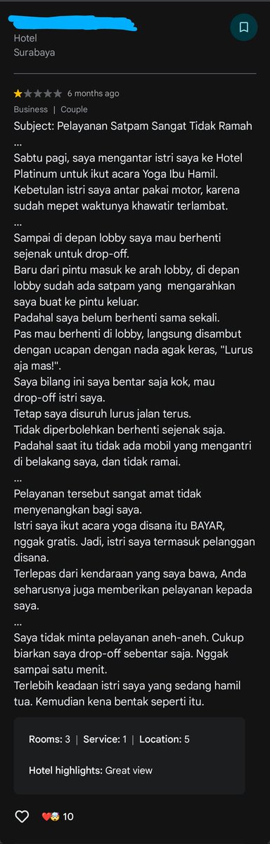 fendi_dev's tweet photo. @Widino Kalo aku, langsung kasih bintang satu.
Terlebih pas lagi nganter istri lagi hamil tua, mau ikut acara Yoga di hotel.
Emang kalo gk diberi sanksi sosial gini, bakalan gitu" aja terus. https://t.co/7uIdcuffvH