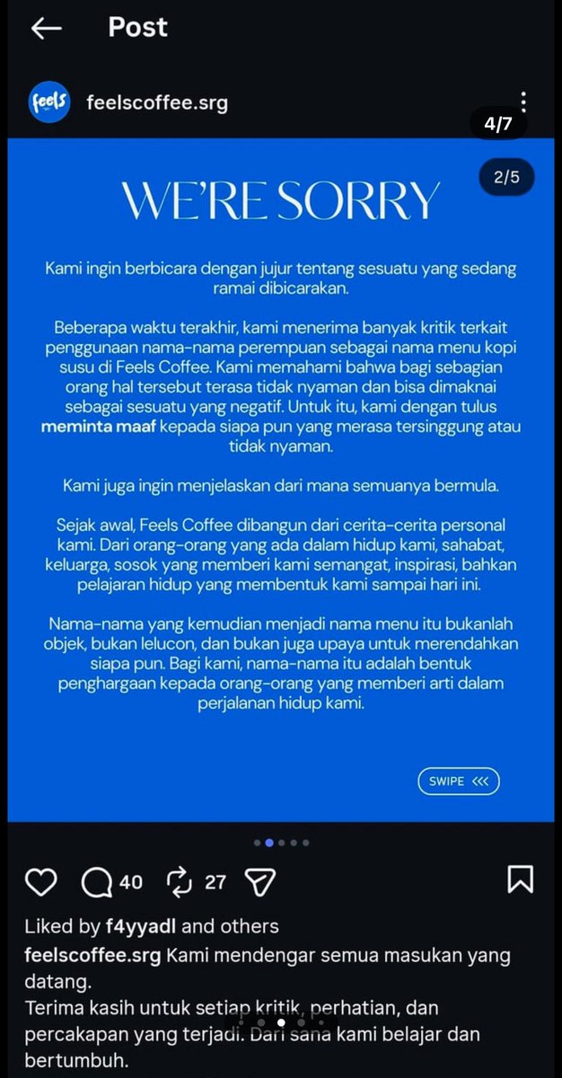 hanifproduktif's tweet photo. Lanjutan post klarifikasi dan minta maaf. https://t.co/Ey8RG8or1o
