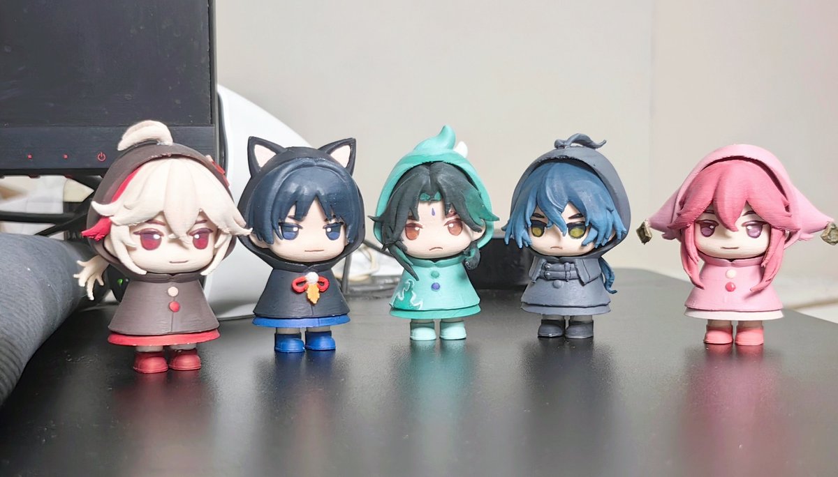 Paakoz101's tweet photo. Raincoat series! 

#Genshinlmpact #scaramouche #kazuha #flins #yae #xiao https://t.co/CGIFOF68zm