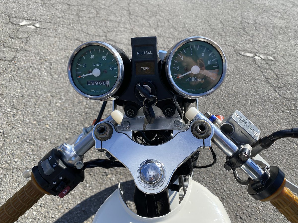 kanisawa1366871's tweet photo. トップブリッジ交換!
CG125の社外を流用
#CB50 https://t.co/KiD060hCJU