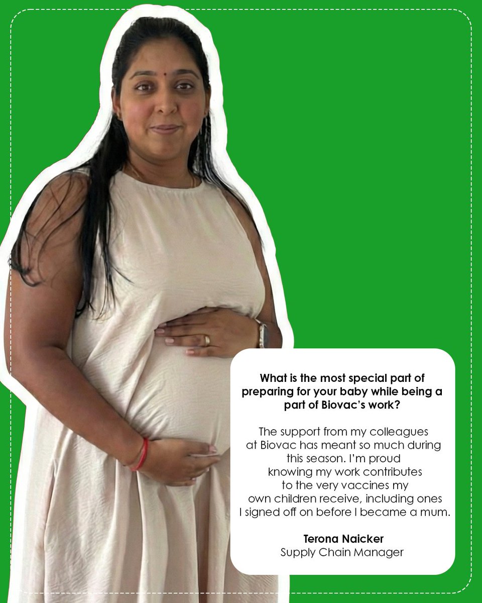 biovac_inst's tweet photo. Behind every strong pregnancy is a woman balancing strength, purpose, and possibility. 🤍 This International Women’s Day, we’re shining a light on three remarkable women at Biovac who are not only contributing to public health, but are also preparing to welcome new life. 💙✨ https://t.co/LuYgAeikBC