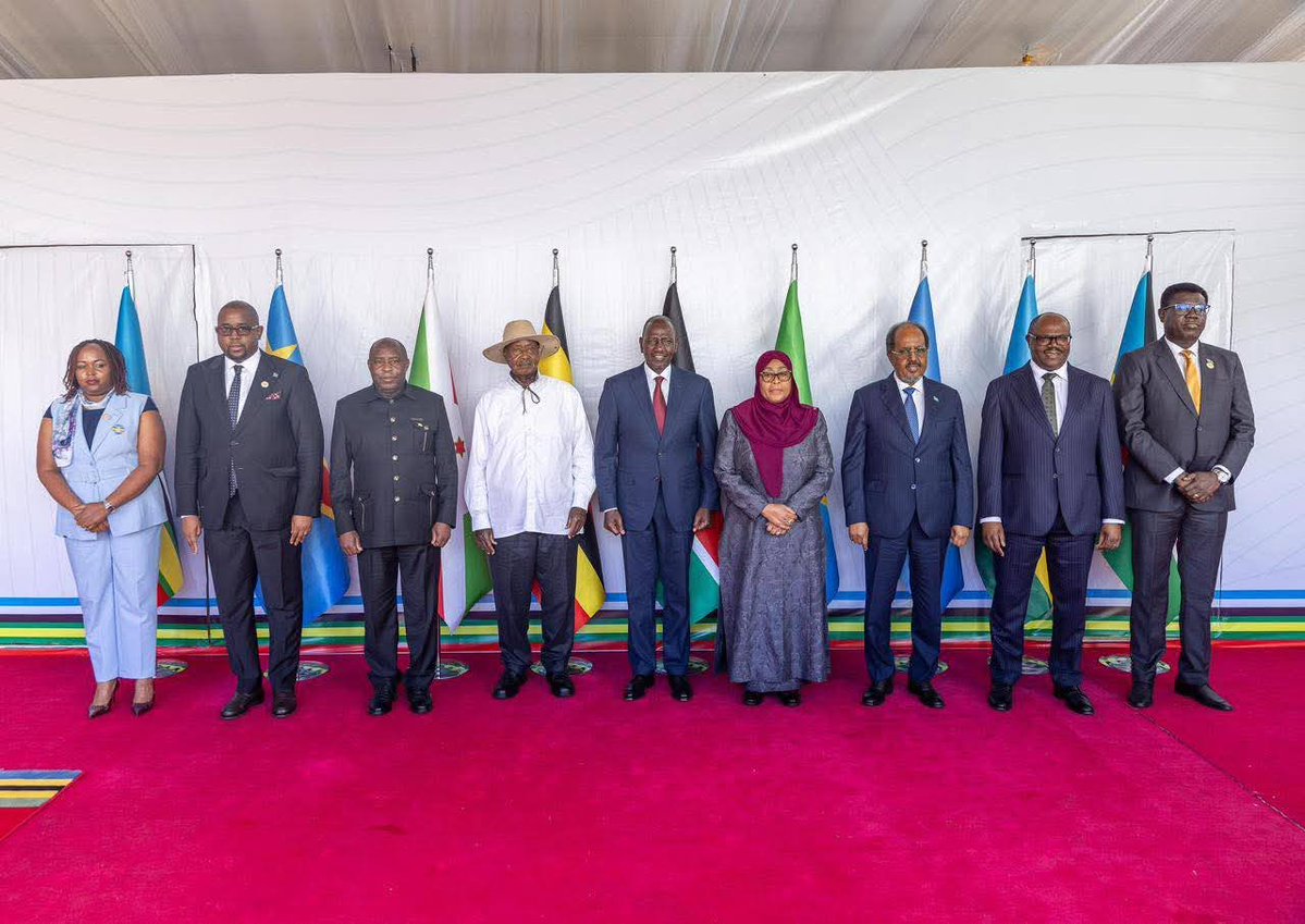 SouthSudanGov's tweet photo. Representing President #Kiir, Foreign Minister Semaya Kumba engaged with EAC leaders on key regional priorities—including peace, security, trade, and economic cooperation—to strengthen mutually beneficial relations between South Sudan and fellow EAC Member States. #25thEACSummit https://t.co/CQK5Ydj6WD