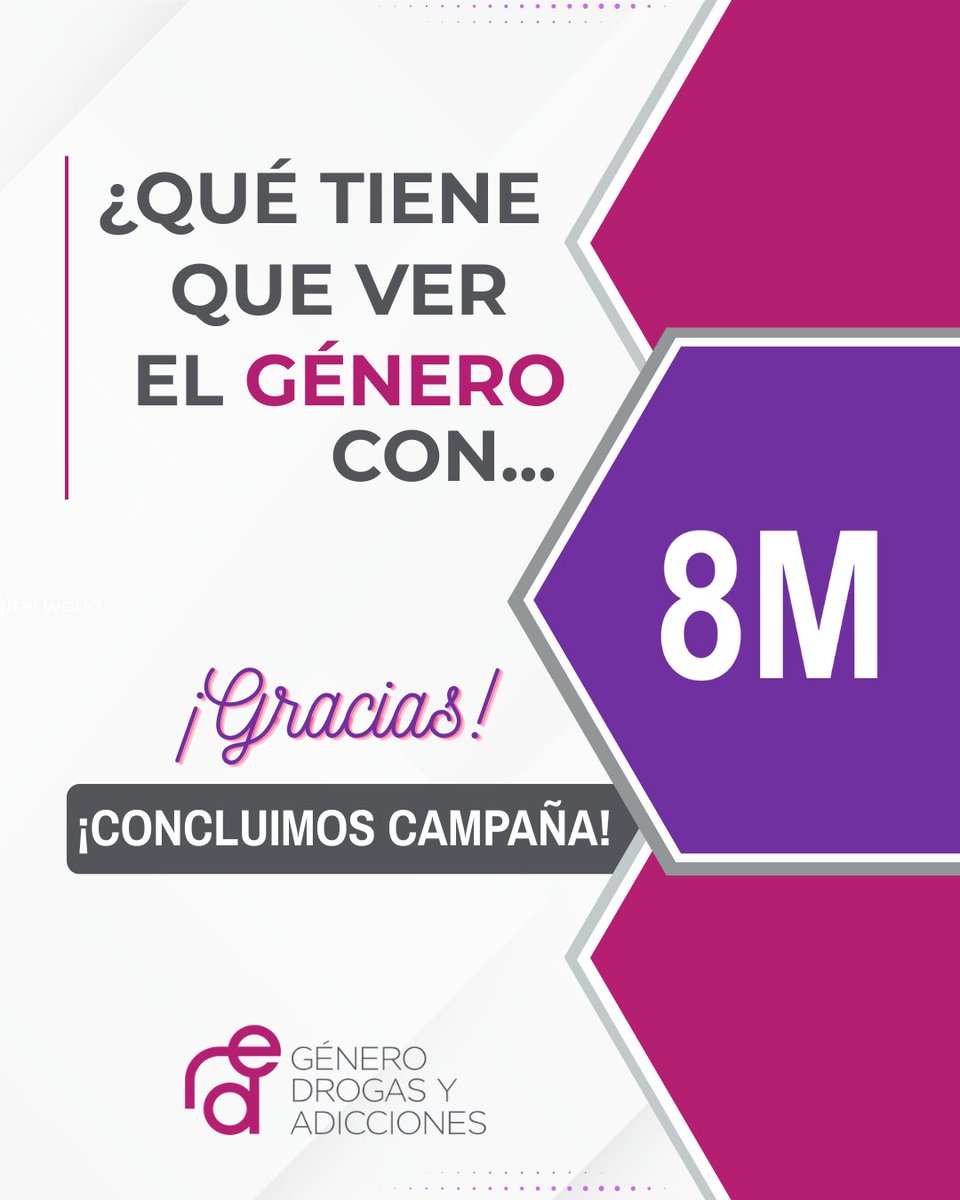 Red Género, Drogas y Adicciones tweet media