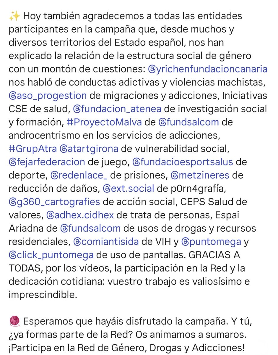 Red Género, Drogas y Adicciones tweet media