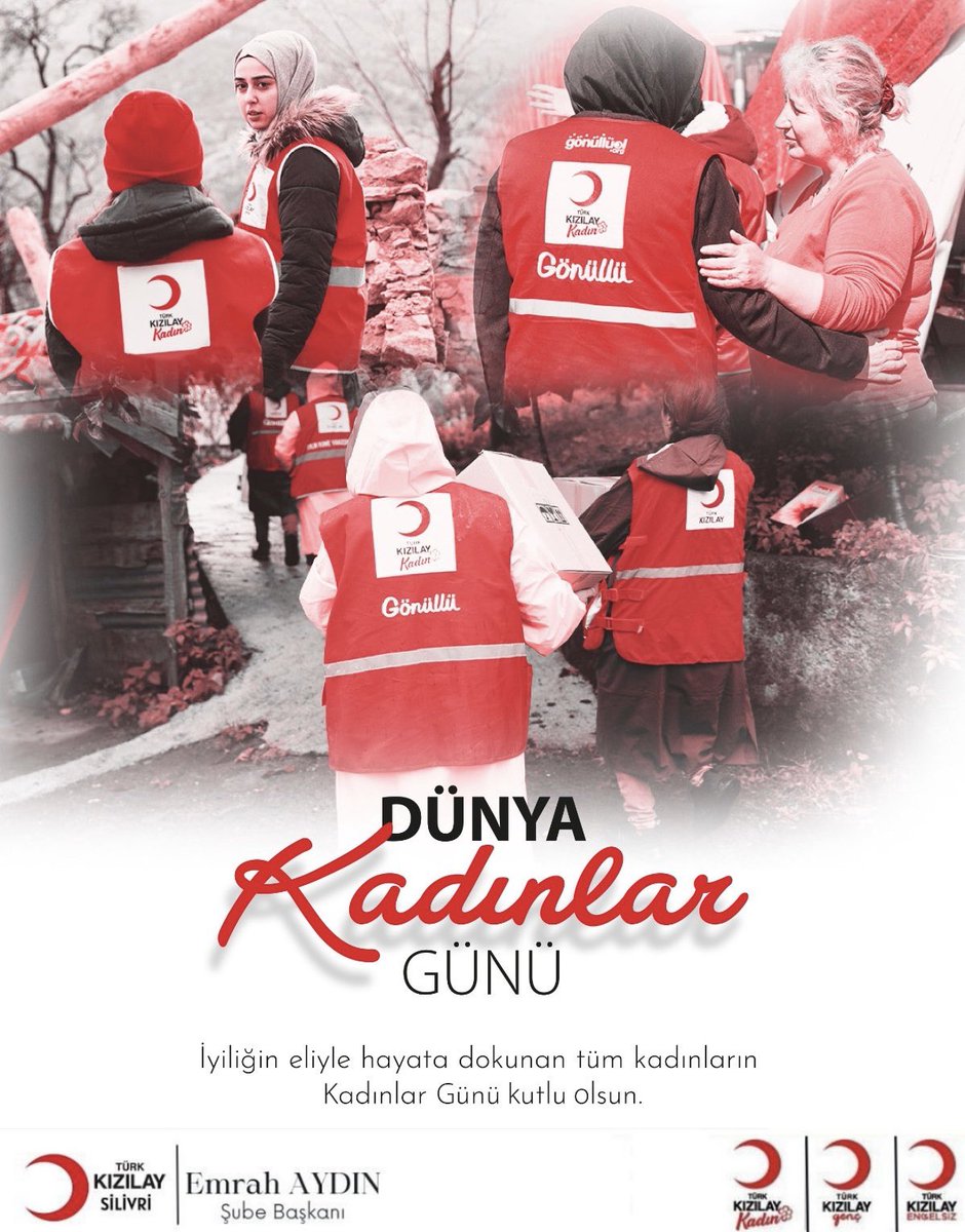 Kızılay’ın sahasında ve iyiliğin her anında kadınların güçlü emeği var.🌙

Hayatın her alanında emek veren, iyiliği büyüten tüm kadınların 8 Mart Dünya Kadınlar Günü kutlu olsun. 🌸 #KadınlarGünü