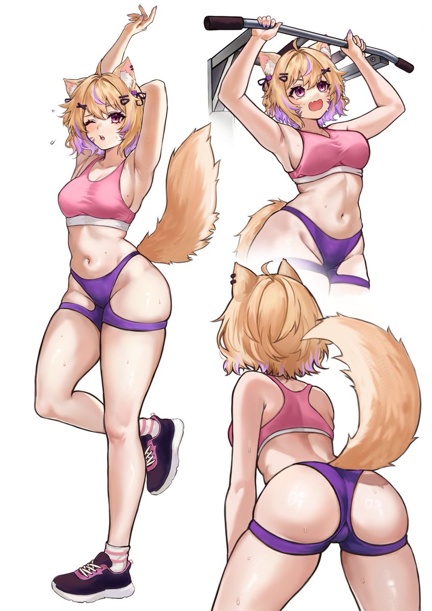 sguy113's tweet photo. She's just working out. In her regular gym getup.
Do NOT stare! Do NOT stare! Do NOT stare! Do NOT ... 😵‍💫
.... 👀

#squchujin 
🎨: #naoblud https://t.co/z9FOVcj8iY