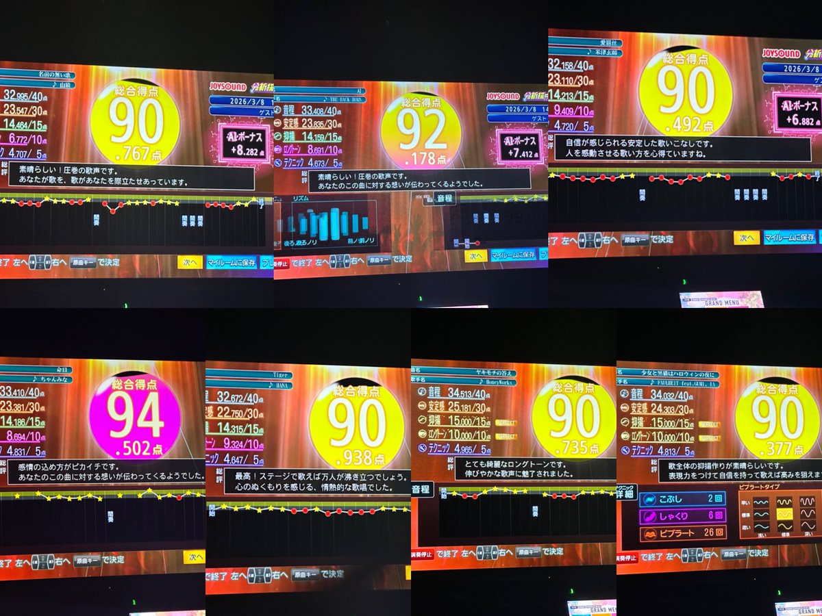 今日は調子良かった！