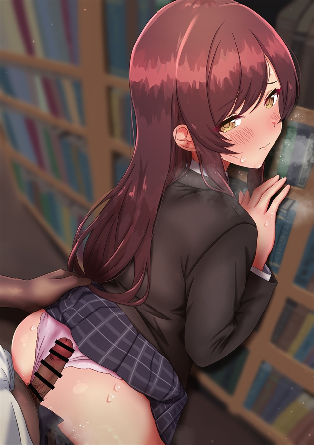 [NSFW]図書室でこっそりエッチしちゃうooskamn 
