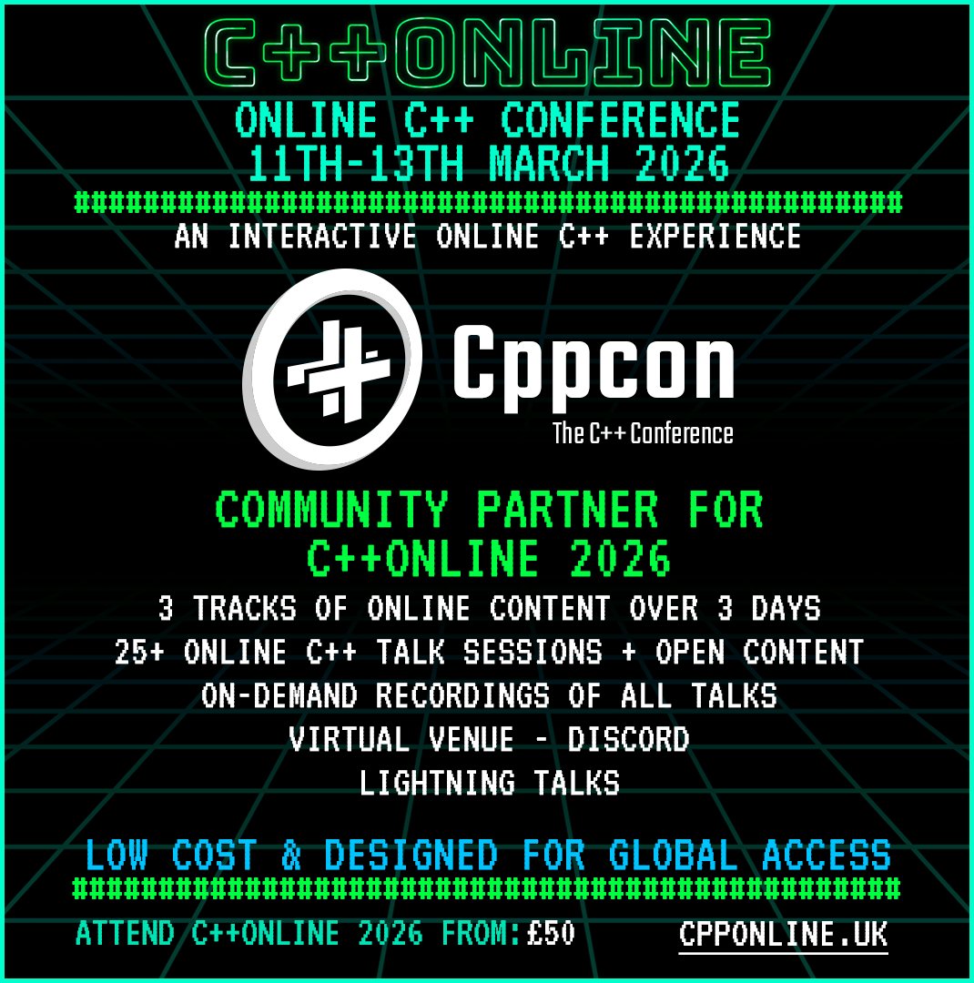 CppOnline tweet media