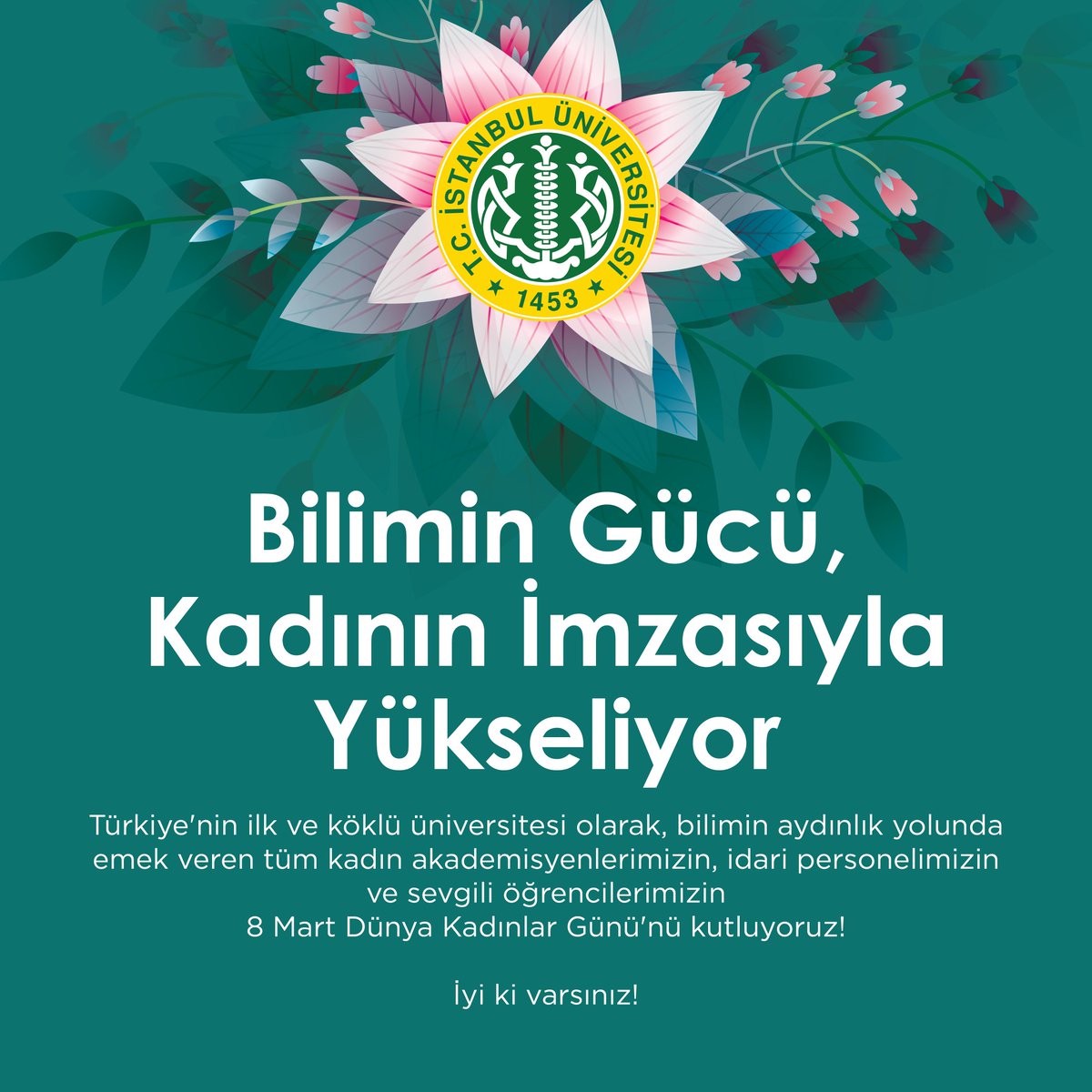 istuniresmi's tweet photo. 8 Mart Dünya Kadınlar Günü kutlu olsun. ✨ https://t.co/9GopLVhN7i