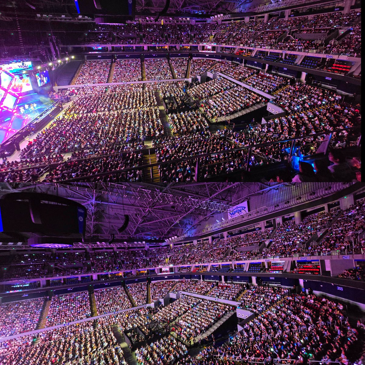Look at the crowd for TXT tonight at MOA Arena.

<a href="/dunkinph/">Dunkin' Philippines</a> <a href="/cnca_media/">CNCA</a>