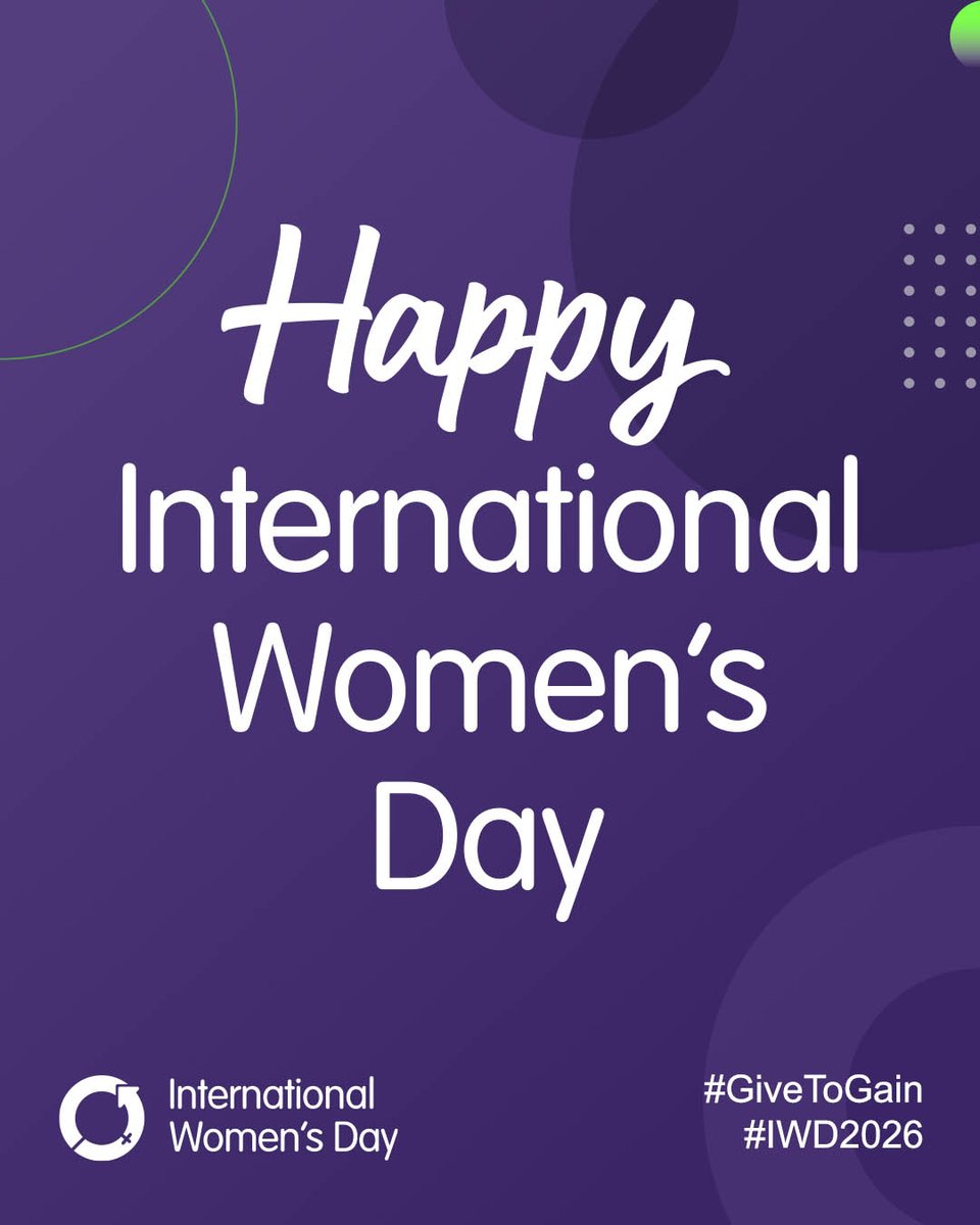 Women reinvest up to 90% of their income into families &amp; communities honoring their God given duty of care. #IWD2026 calls for Rights. Justice. Action. For All Women &amp; Girls. Through #GiveToGain we forge progress, confront barriers &amp; advance gender equality for all women &amp; girls.