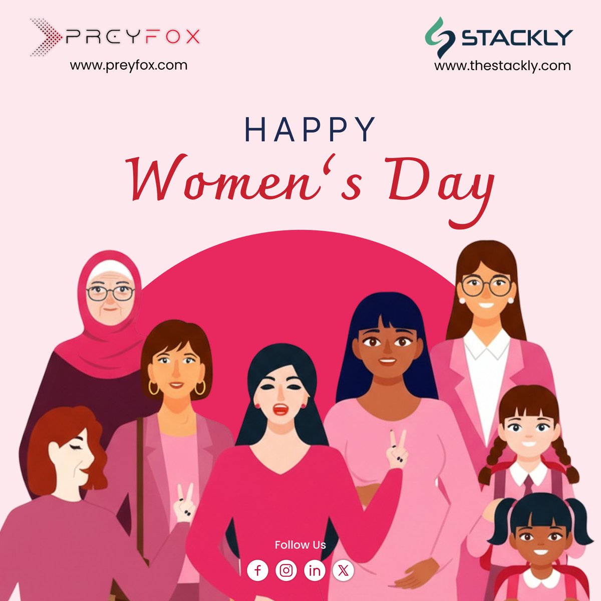 the_stackly's tweet photo. Strong women, stronger world. 🌍✨ 

#InternationalWomensDay #WomenPower #InspireInclusion https://t.co/O7magTkm3Q
