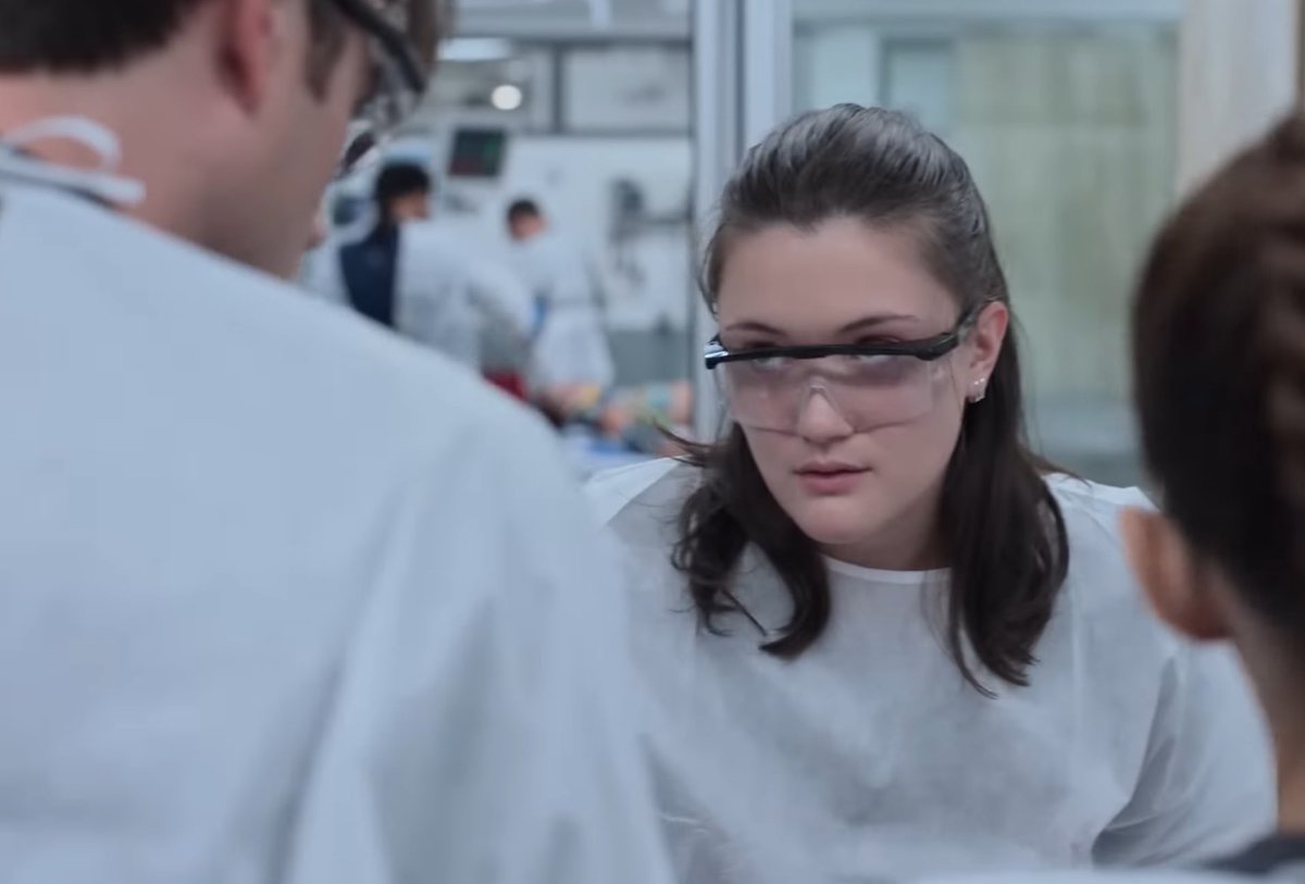 santospilled's tweet image. she is trying to explode langdon with her mind