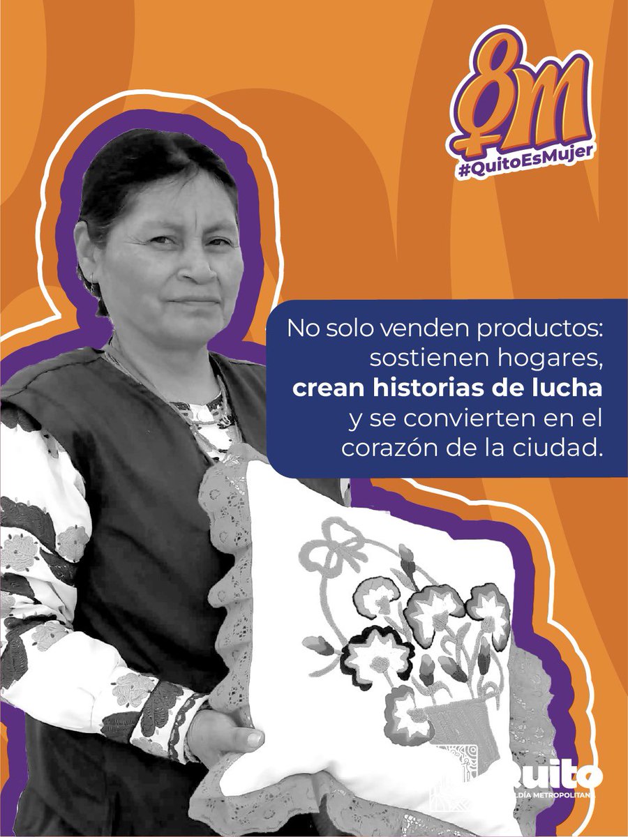 QuitoComercio's tweet photo. 💜 #QuitoEsMujer | Reconocemos a las mujeres que sostienen la vida en los mercados y en el comercio autónomo de Quito. Con esfuerzo, valentía y dignidad impulsan la economía de nuestros barrios y construyen oportunidades para sus familias.

#QuitoRenace #QuitoNoSeDetiene https://t.co/WnWk37UcqG