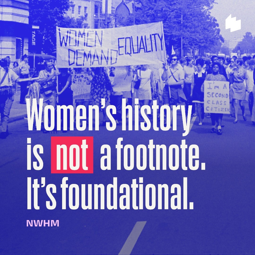 womenshistory's tweet photo. On #InternationalWomensDay, we're reaffirming that women's history is not a footnote. It's foundational.
Read our latest newsletter for links to our resources and ways to help us continue this important work: https://t.co/kTuMAZBXvf
#SheIsNotAFootnote https://t.co/sOlFsC0Y5y
