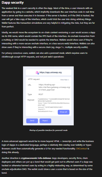 BramasPaul's tweet photo. UI spoofing chapter 4... A front-end attack is apparently ongoing on  @Compound_xyz. This happened to Maple Finance last month, and here we go again. Solutions already exist, such as @okcontract, which generates ABI2UI. 
Vitalik has mentioned it at least twice, yet these incidents keep happening because teams are sleeping on it.

 Anyway, stay safe out there!

article link: https://t.co/00OGsgjz3n